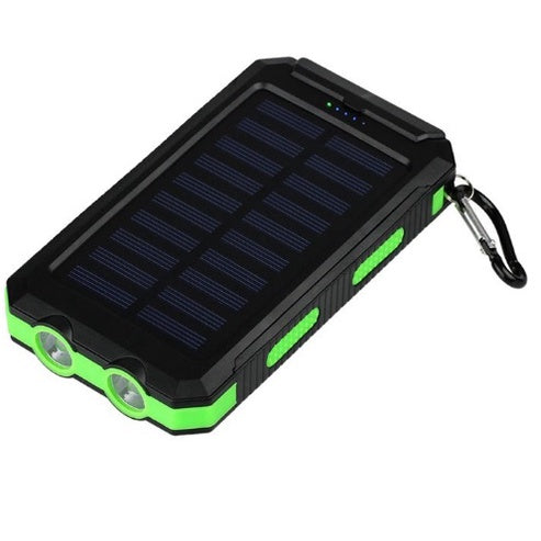 Grande capacidade Solar Power Bank, Powerbank de carregamento ao ar livre para todos os dispositivos , Portátil com cordão bússola, Bateria externa, Novo, 20000mAh