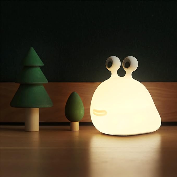 Slug Light - Luz noturna Slug para crianças, luz noturna de lesma fofa com sensor de toque, luminária de cabeceira macia portátil